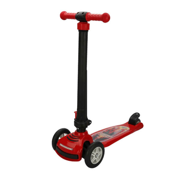 Pilsan Power 3 Tekerlekli Katlanabilir Işıklı Kırmızı Scooter