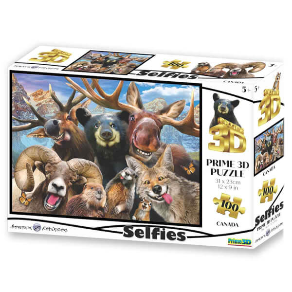 100 Parça 3D Puzzle: Kanada Selfie