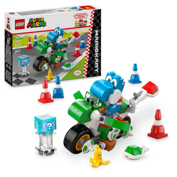 LEGO Super Mario: Mario Kart – Yoshi Bike 72031 - 7 Yaş ve Üzeri Çocuklar için Koleksiyonluk Yaratıcı Oyuncak Yapım Seti (133 Parça)