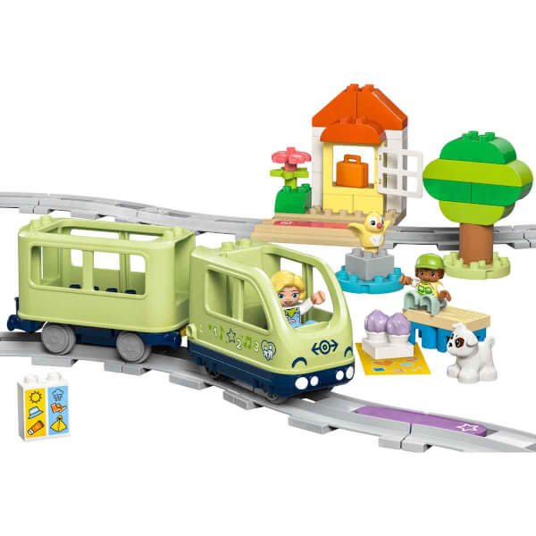 LEGO DUPLO Kasabası İnteraktif Macera Treni 10427 - Okul Öncesi Yaştaki Çocuklar için Eğitici Oyuncak Yapım Seti (57 Parça)