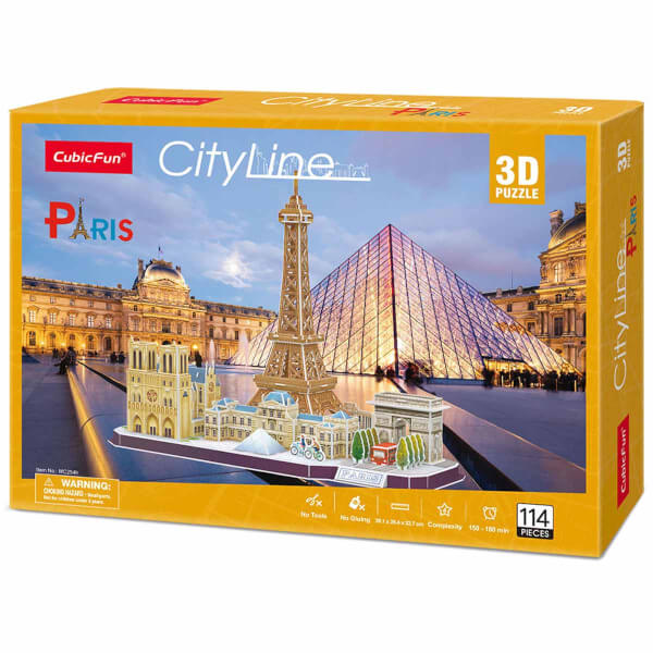 114 Parça 3D Puzzle: Paris 