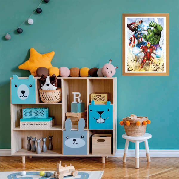 60 Parça Supercolor Puzzle: Marvel Avengers 
