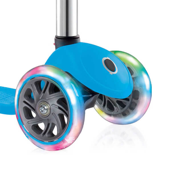 Primo Plus Işıklı 3 Tekerlekli Açık Mavi Scooter 