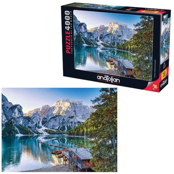 4000 Parça Puzzle: Braies Gölü