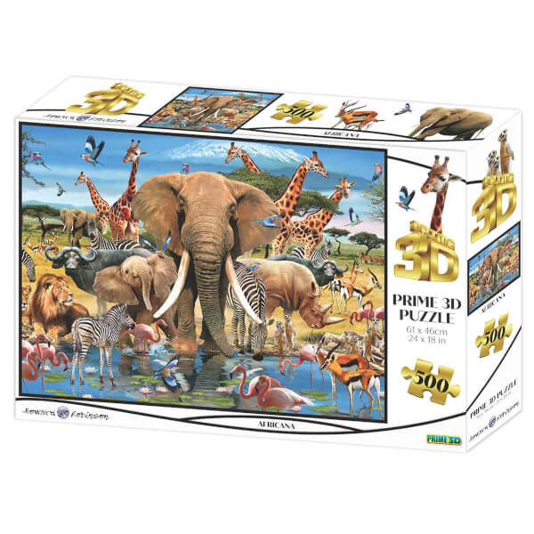 500 Parça 3D Puzzle: Afrika 