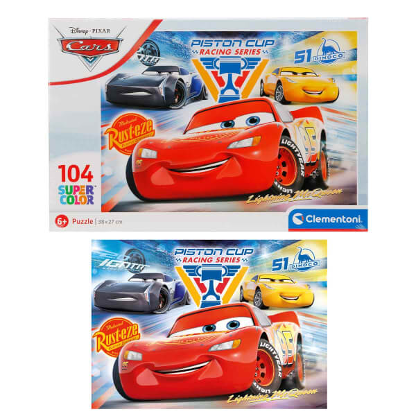 104 Parça Puzzle: Cars 3 Piston Cup