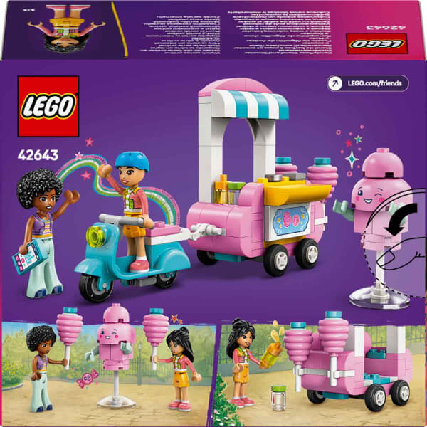 LEGO Friends Pamuk Şeker Standı ve Scooter 42643 - 6 Yaş ve Üzeri Çocuklar için Mini Bebek İçeren Yaratıcı Oyuncak Yapım Seti (110 Parça)