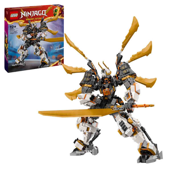 LEGO NINJAGO Cole’un Titan Ejderha Robotu 71821 – 12 Yaş ve Üzeri İçin Cole Minifigürü İçeren Yaratıcı Oyuncak Yapım Seti (1055 Parça)