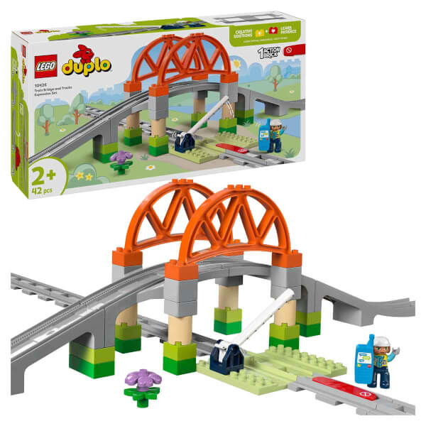 LEGO DUPLO Kasabası Tren Köprüsü ve Rayları Ek Macera Seti 10426 - 2 Yaş ve Üzeri Çocuklar İçin Eğitici Oyuncak Yapım Seti (42 Parça)