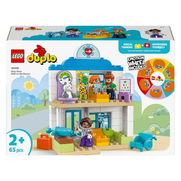 LEGO DUPLO Kasabası İlk Doktor Ziyareti 10449 - 2 Yaş ve Üzeri Küçük Çocuklar İçin Kas Becerilerini Geliştiren Eğitici Oyuncak Yapım Seti (65 Parça)