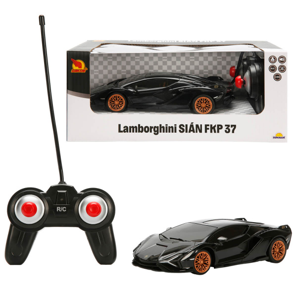1:24 Suncon Lamborghini Sian Işıklı Uzaktan Kumandalı Araba - Siyah
