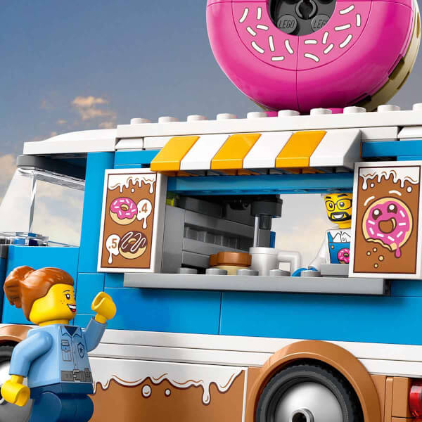 LEGO City Donut Kamyonu 60452 - 5 Yaş ve Üzeri Çocuklar için Yaratıcı Oyuncak Yapım Seti (196 Parça)