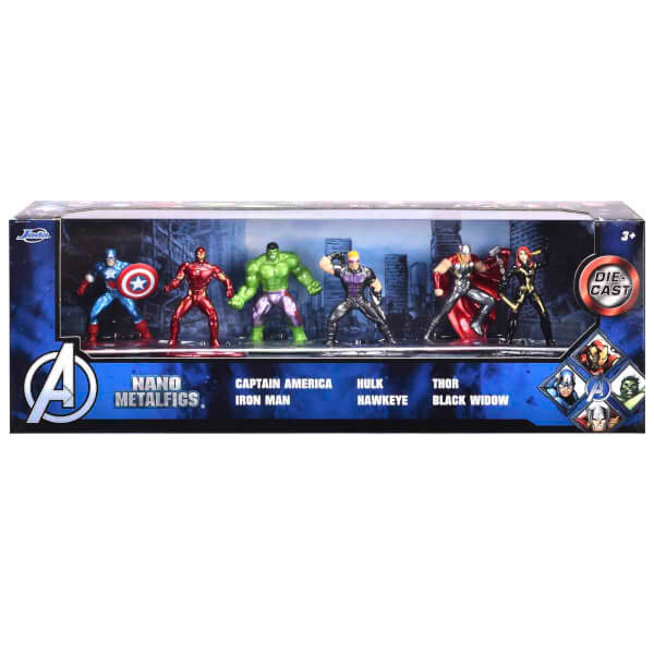 Marvel Avengers Diorama Nano Metalfigs Die Cast 6’lı Figür Seti