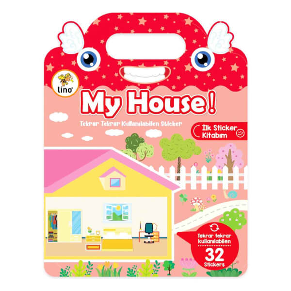 Tekrar Tekrar Kullanılabilen İlk Sticker Kitabım My House