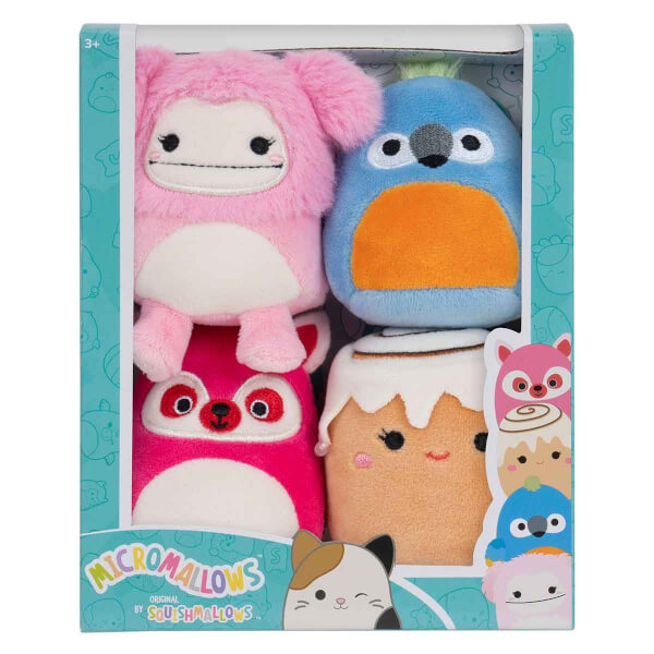 Squishmallows Micromallows 4’lü Peluş Seti 6 cm 