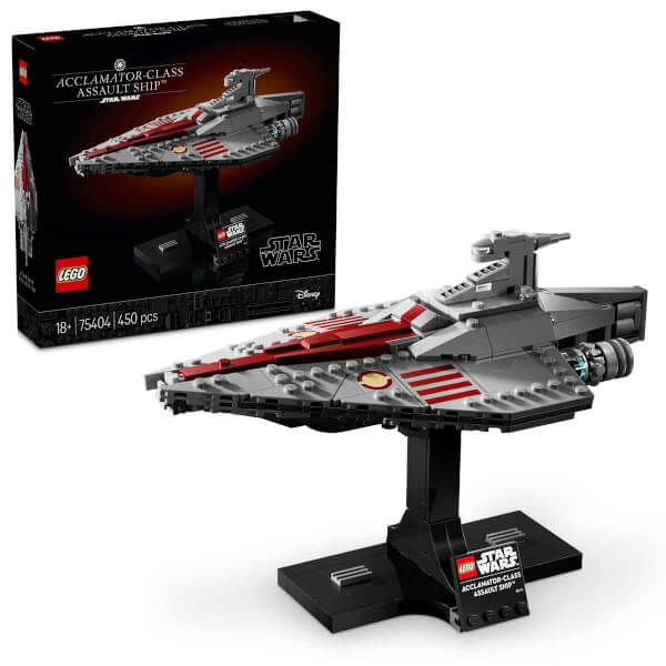 LEGO Star Wars Acclamator Sınıfı Hücum Gemisi 75404 - Star Wars Seven Yetişkinler için Koleksiyonluk Yaratıcı Model Yapım Seti (450 Parça)