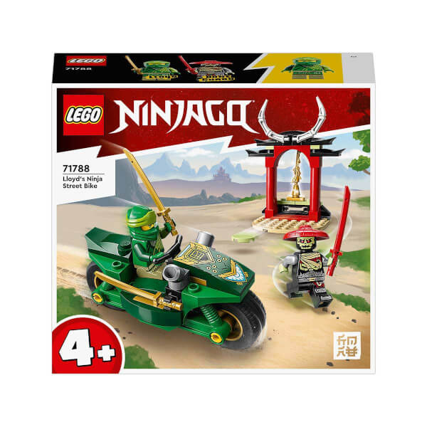 LEGO NINJAGO Lloyd’un Ninja Sokak Motosikleti 71788 - 4 Yaş ve Üzeri Çocuklar için Motosiklet İçeren Başlangıç Düzeyinde Yaratıcı Oyuncak Yapım Seti (64 Parça)