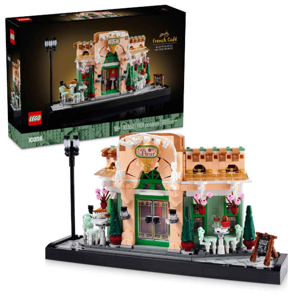 LEGO Fransız Kafe 10362 - Yetişkinler için Koleksiyonluk Dekoratif Model Yapım Seti (1101 Parça)