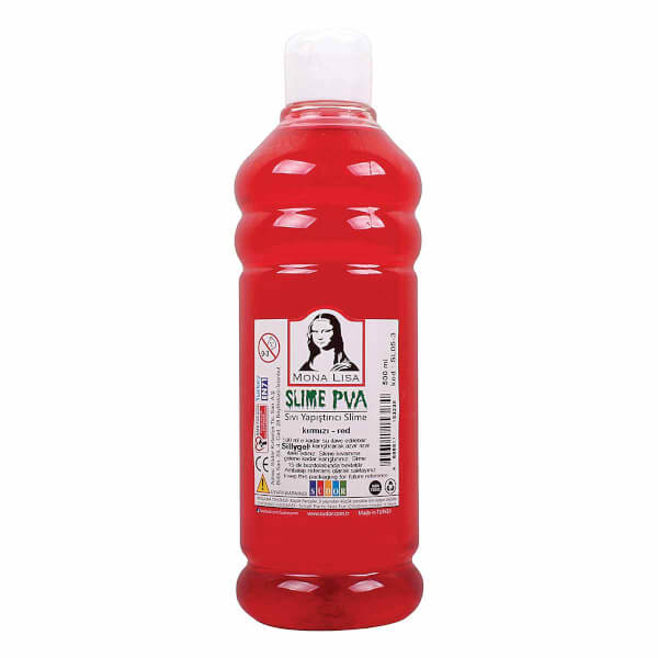 Sıvı Yapıştırıcı Slime Jeli Fosforlu Kırmızı 500 ml