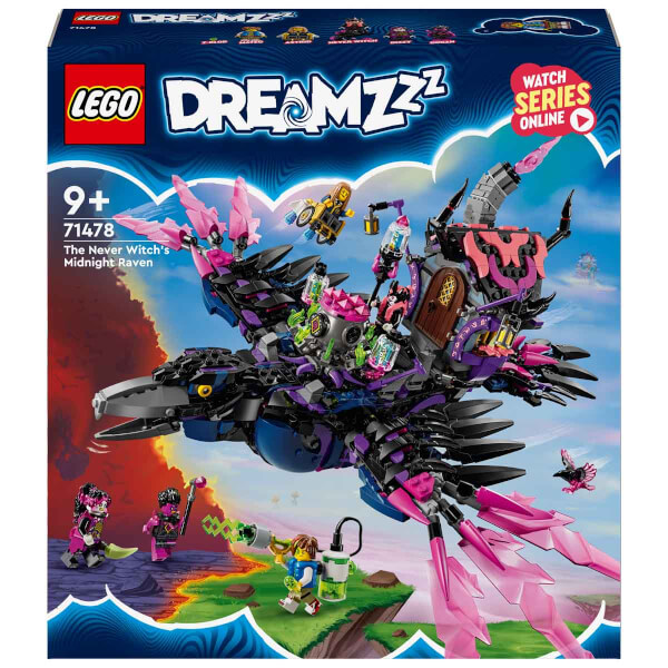 LEGO DREAMZzz Never Cadısı’nın Gece Yarısı Kuzgunu 71478 – 9 Yaş ve Üzeri İçin Fantastik Yaratık Figürleri İçeren Yaratıcı Oyuncak Yapım Seti (1203 Parça)