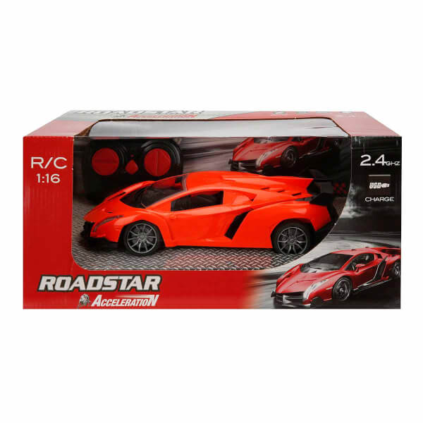 1:16 Roadstar Acceleration Işıklı Uzaktan Kumandalı Spor Araba 27 cm