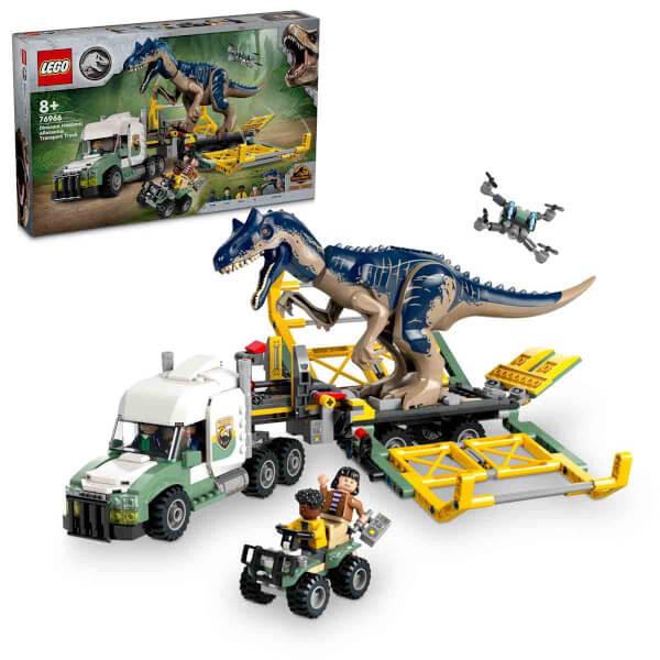 LEGO Jurassic World Dinozor Gorevleri Allosaurus Ta ma Kamyonu 76966 8 Ya ve Uzeri Cocuklar icin Yarat c Oyuncak Yap m Seti 588 Parca Toyzz Shop
