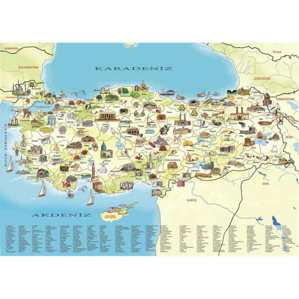260 Parça Puzzle : Türkiye Kültür Haritası