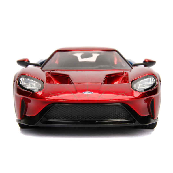 1:24 Marvel 2017 Ford GT Model Araba ve Spiderman Figür