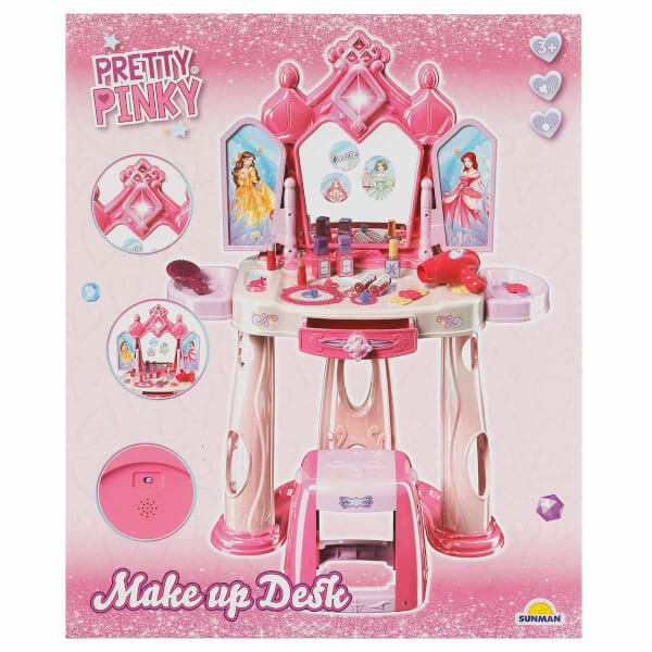 Pretty Pinky Işıklı ve Sesli Makyaj Masası Oyun Seti 