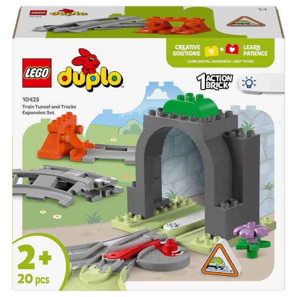 LEGO DUPLO Kasabası Tren Tüneli ve Rayları Ek Macera Seti 10425 - 2 Yaş ve Üzeri Çocuklar İçin Eğitici Oyuncak Yapım Seti (20 Parça)