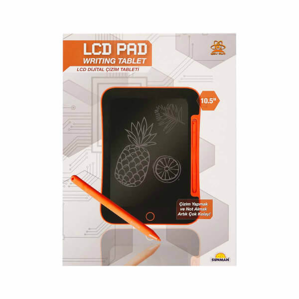 Turuncu 10,5" LCD Dijital Çizim Tableti