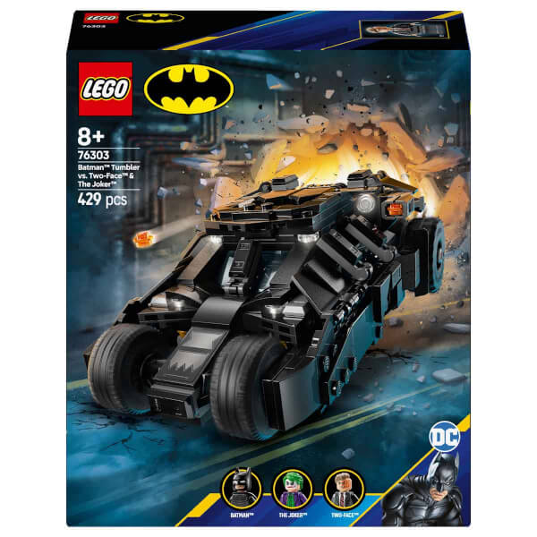 LEGO DC Batman: Batman Tumbler, Two-Face ve Joker’e Karşı 76303 - 8 Yaş ve Üzeri Kara Şövalye Hayranı Çocuklar için Yaratıcı Oyuncak Yapım Seti (429 Parça)