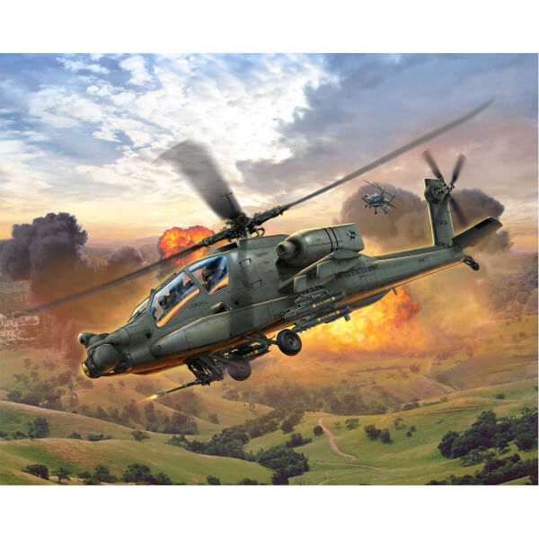 Revell 1:100 AH-64A Apache Model Set Helikopter 64985
