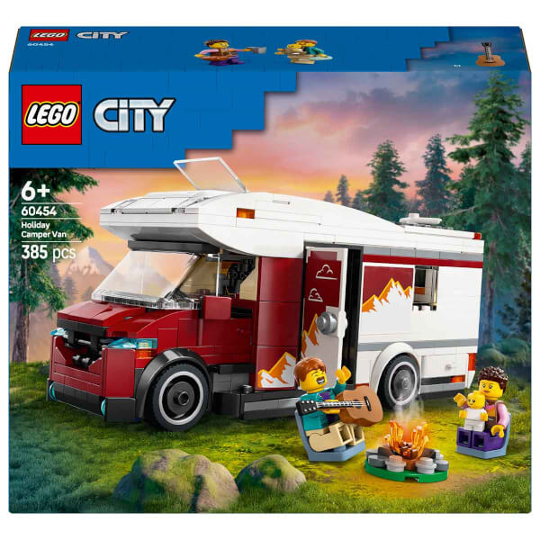 LEGO City Tatil Macera Karavanı 60454 - 6 Yaş ve Üzeri Çocuklar için Yaratıcı Oyuncak Yapım Seti (385 Parça)