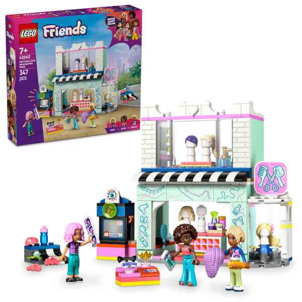 LEGO Friends Kuaför ve Aksesuar Mağazası 42662 - 7 Yaş ve Üzeri Çocuklar için Mini Bebek İçeren Yaratıcı Oyuncak Yapım Seti (347 Parça)