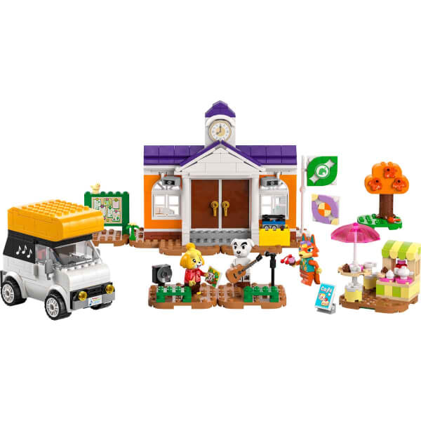 LEGO Animal Crossing K.K. Meydan Konseri 77052 - 7 Yaş ve Üzeri Çocuklar İçin Kafe ve Araç İçeren Oyuncak Yapım Seti (550 Parça)