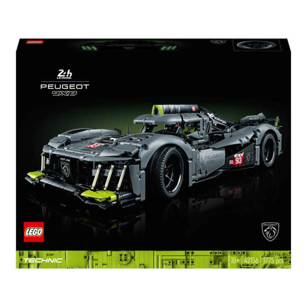  LEGO Technic PEUGEOT 9X8 24H Le Mans Hybrid Hypercar 42156 - Motor Sporları Hayranı Yetişkinler için Koleksiyonluk ve Sergilenebilir Model Araba Yapım Seti (1775 Parça)