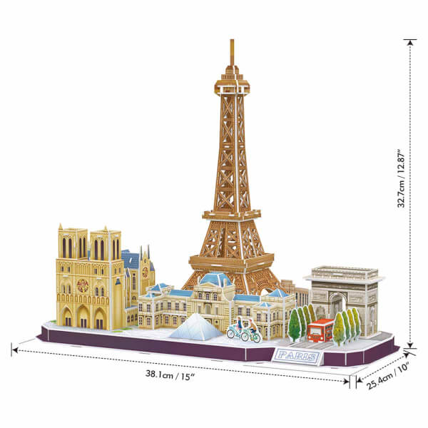 114 Parça 3D Puzzle: Paris 