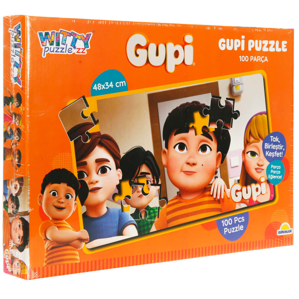 100 Parça Puzzle: Gupi Bir Şeyler Düşünüyor