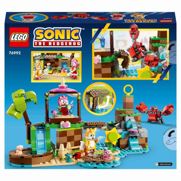 LEGO® Sonic the Hedgehog™ Amy’nin Hayvan Kurtarma Adası 76992 - 7 Yaş ve Üzeri Çocuklar için Yaratıcı Oyuncak Yapım Seti (388 Parça)