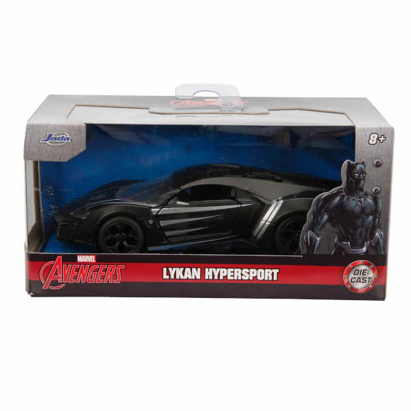 1:32 Marvel Black Panther Lykan Hypersport Model Araba