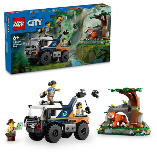 LEGO City Orman Kaşifinin Arazi Kamyonu 60426 - 6 Yaş ve Üzeri Çocuklar için Yaratıcı Oyuncak Yapım Seti (314 Parça)