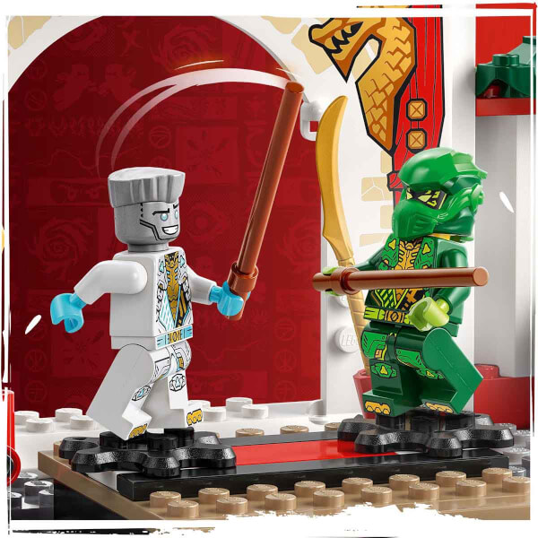 LEGO NINJAGO Ninja Spinjitzu Tapınağı 71831 - 4 Yaş ve Üzeri Çocuklar için 4 Minifigür ve Ejderha Modeli İçeren Yaratıcı Oyuncak Yapım Seti (158 Parça)