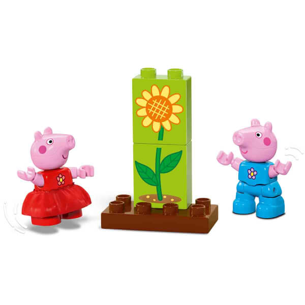 LEGO DUPLO Peppa Pig Bahçe ve Ağaç Ev 10431 - 2 Yaş ve Üzeri Çocuklar için Peppa Pig Minifigürü İçeren Eğitici Oyuncak Yapım Seti (20 Parça)