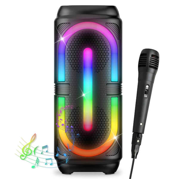 Hoparlörlü Karaoke Mikrofonu Siyah
