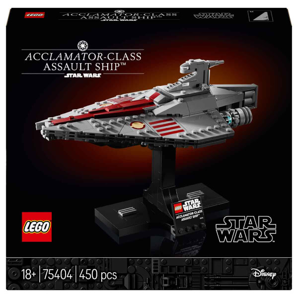 LEGO Star Wars Acclamator Sınıfı Hücum Gemisi 75404 - Star Wars Seven Yetişkinler için Koleksiyonluk Yaratıcı Model Yapım Seti (450 Parça)