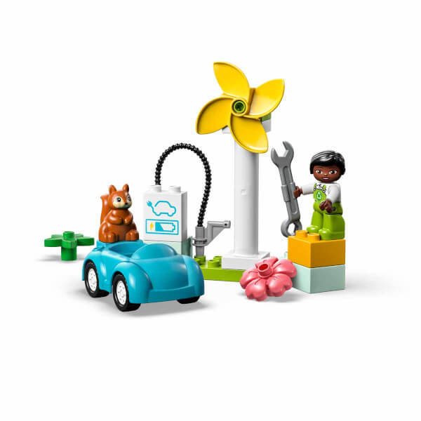  LEGO DUPLO Kasabası Rüzgar Türbini 10985 - 2 Yaş ve Üzeri Çocuklar için Sürdürülebilir Yaşam Eğitici Oyuncak Yapım Seti (16 Parça)