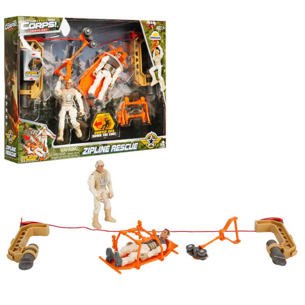The Corps Zipline Rescue Askeri Oyun Seti
