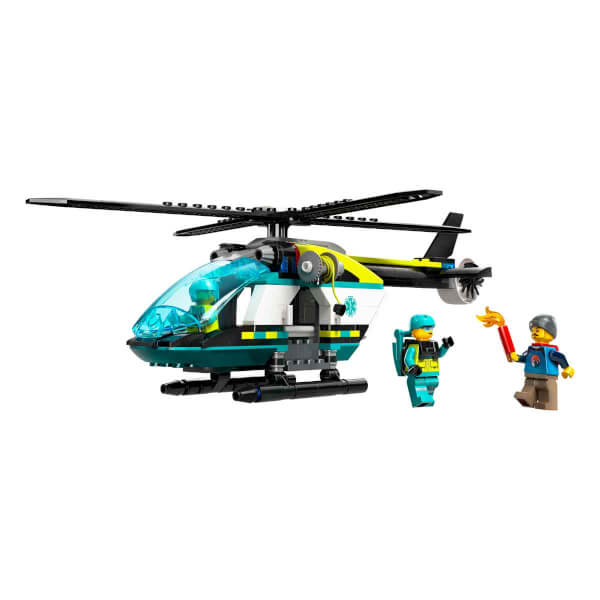 LEGO® City Acil Kurtarma Helikopteri 60405 - 6 Yaş ve Üzeri Çocuklar için Helikopter İçeren Yaratıcı Oyuncak Yapım Seti (226 Parça)