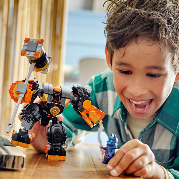 LEGO® NINJAGO® Cole'un Toprak Elementi Robotu 71806 - 7 Yaş ve Üzeri Çocuklar için Aksiyon Figürü İçeren Yaratıcı Oyuncak Yapım seti (235 Parça)